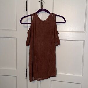 BKE MAUVE OFF THE SHOULDER TOP